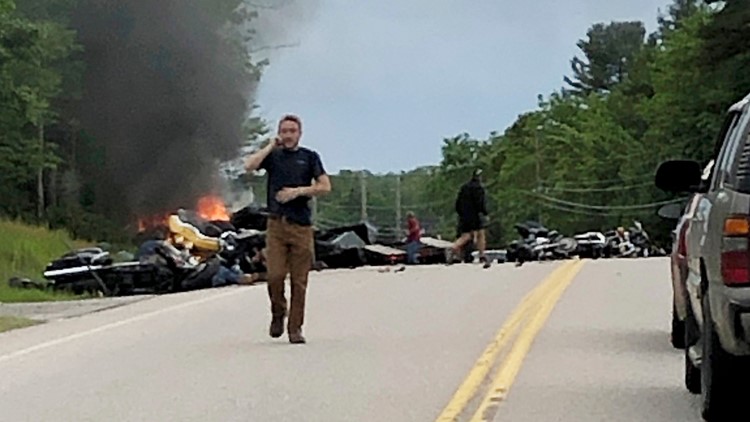 Driver in New Hampshire motorcycle crash that killed 7, indicted