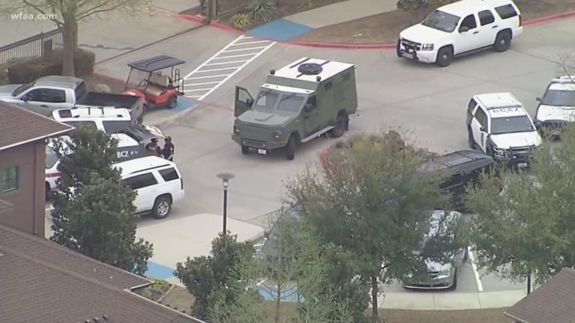 Frisco apartments cleared to enter, suspect arrested after