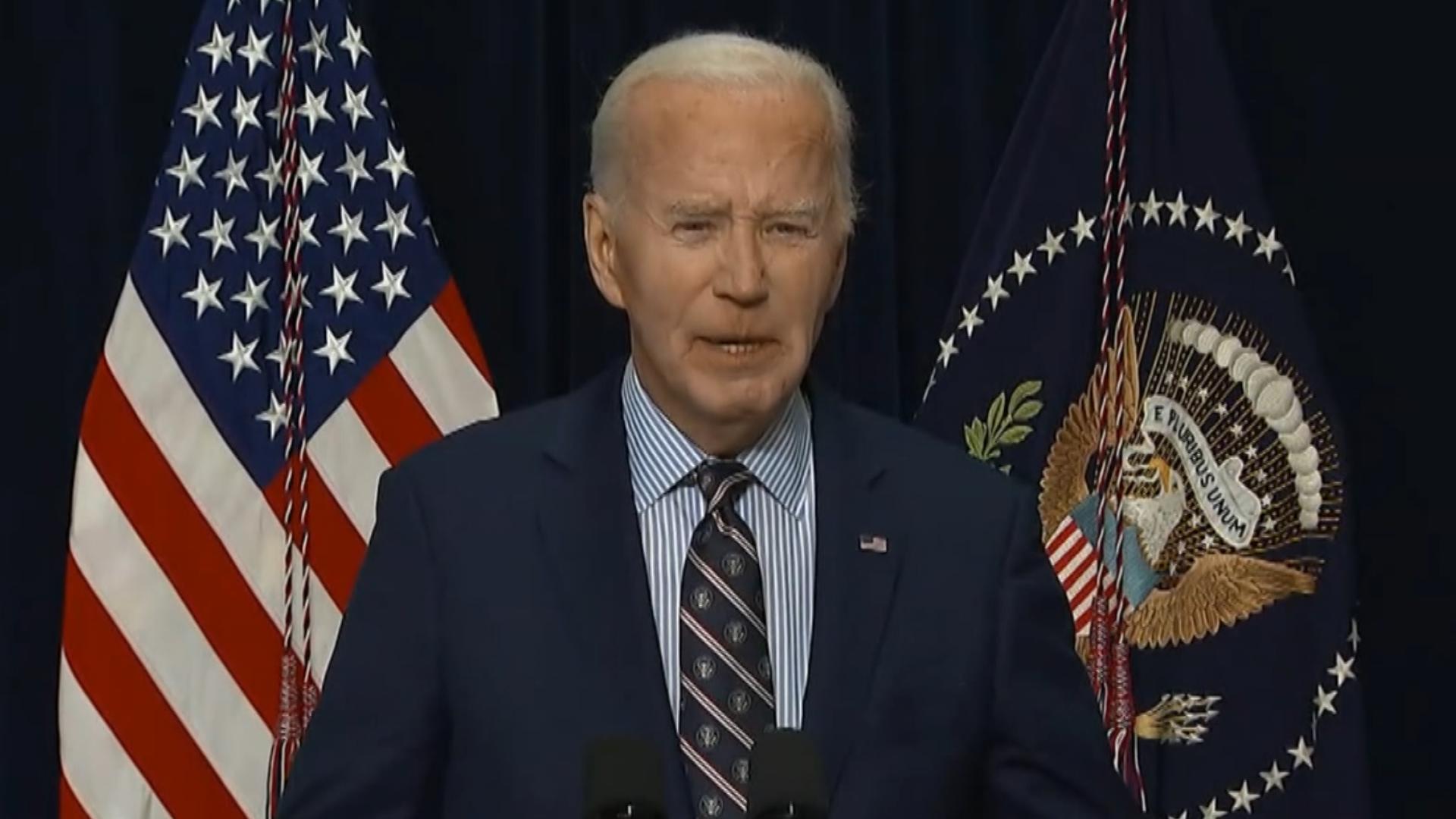 President Joe Biden spoke to the public on January 1, 2025, after a deadly mass casualty event in New Orleans, Louisiana, on Bourbon Street.