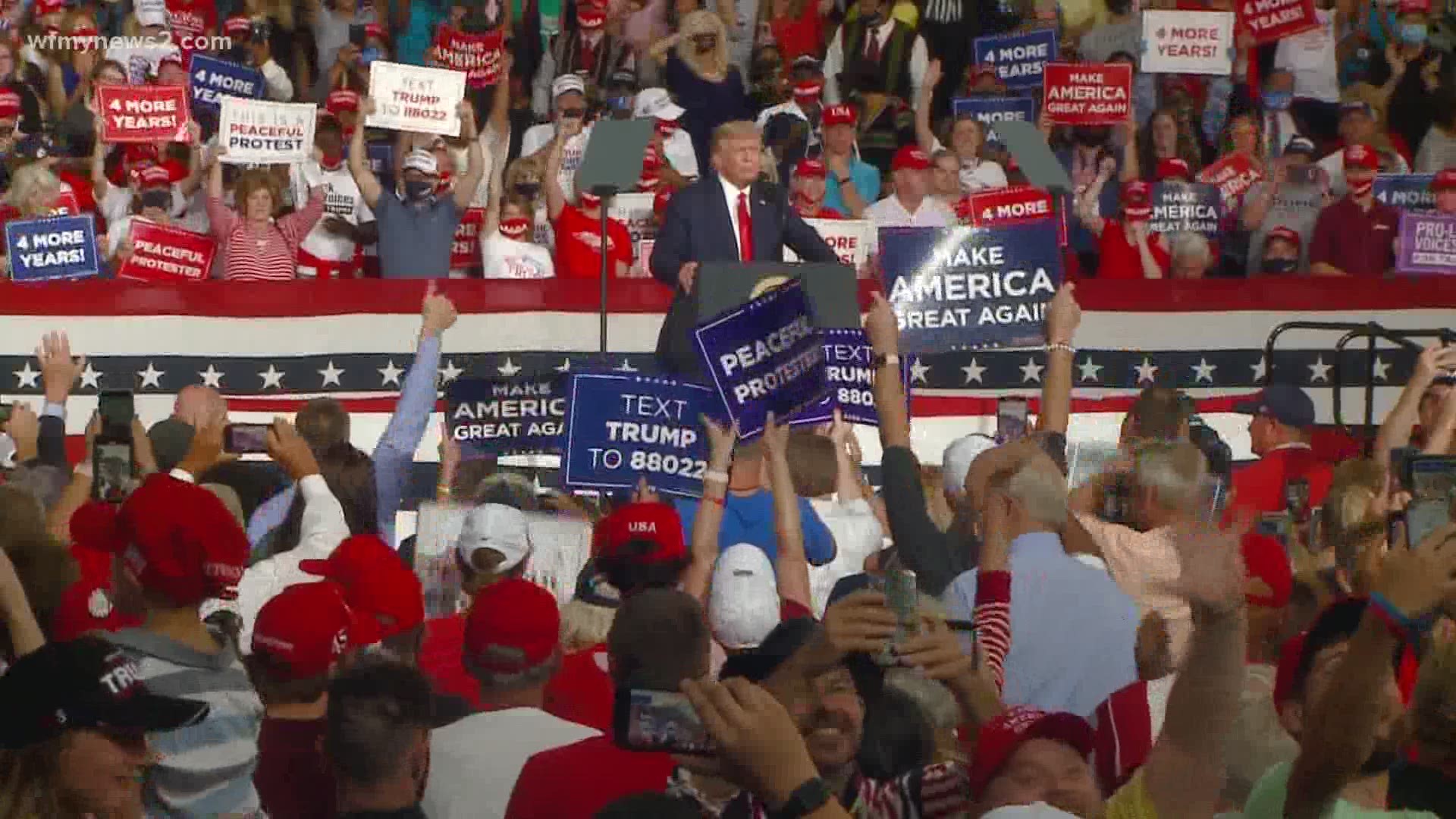 President Trump brought his re-election campaign to the Triad. It's his first public event in the Triad since he took the oath of office.