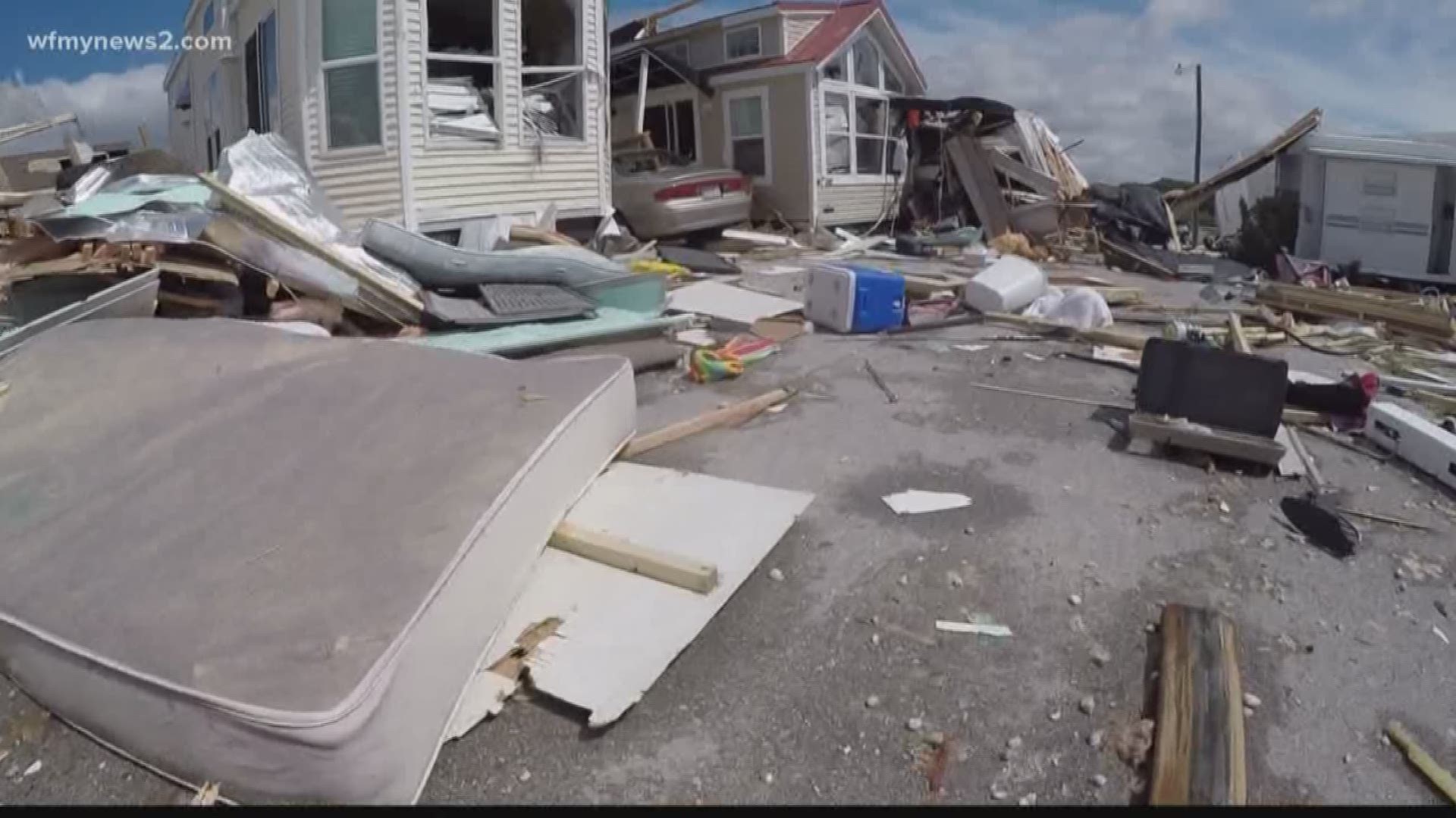 A tornado touched down as Hurricane Dorian approached Emerald Isle. Now people there are picking up the pieces, of the damage left behind.