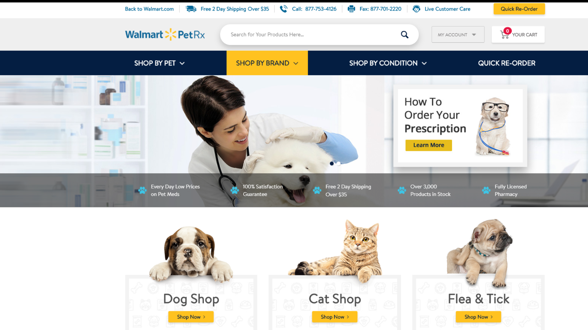 Walmart launching online pet pharmacy