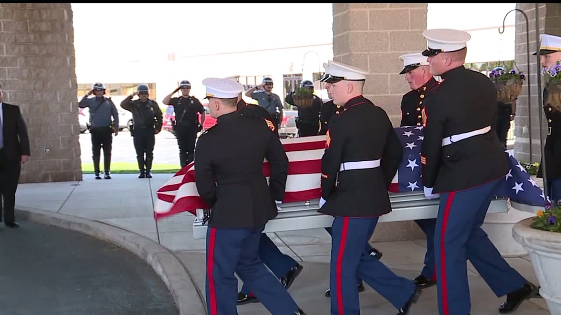 Funeral Service For Fallen Marine Wwltv