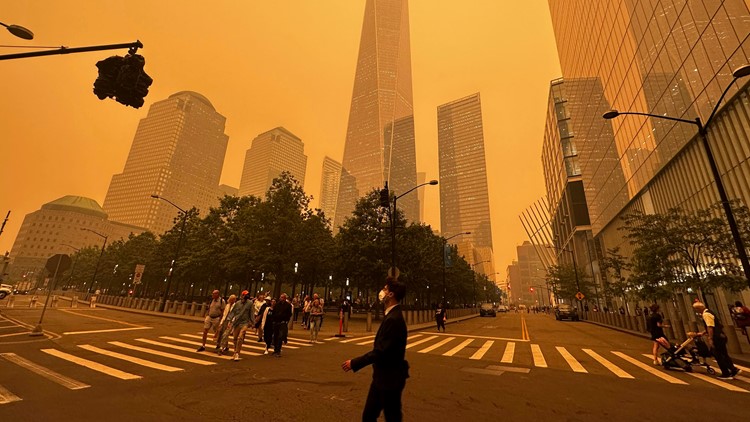 Canada wildfire smoke could sit over US for days without wind