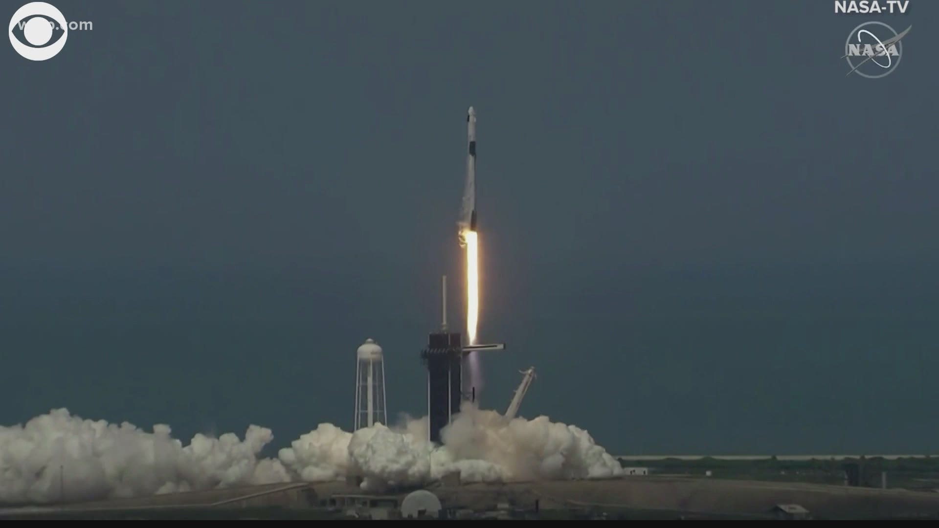Today's launch was the first time a privately-owned rocket flew American astronauts into space.