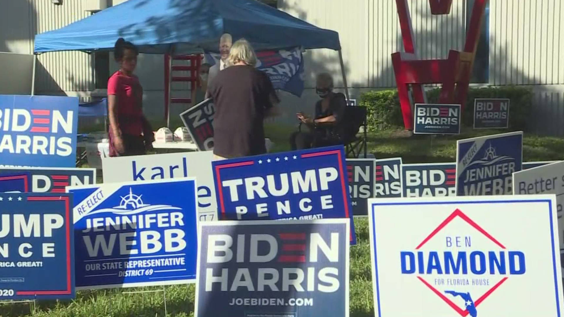 Pinellas County Sheriff Bob Gualtieri said deputies will be stationed at the early voting sites until Nov. 2.