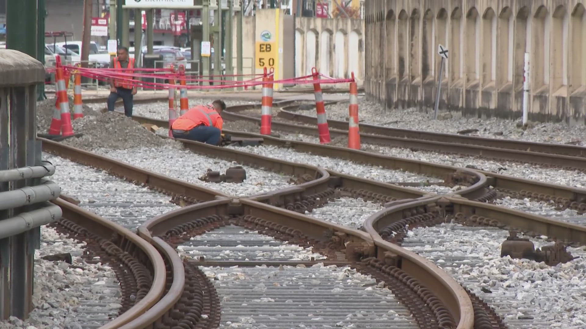 Two streetcar lines are down for repairs. WWL Louisiana's Paul Murphy reports on why and whether they'll be back in time for the Super Bowl.
