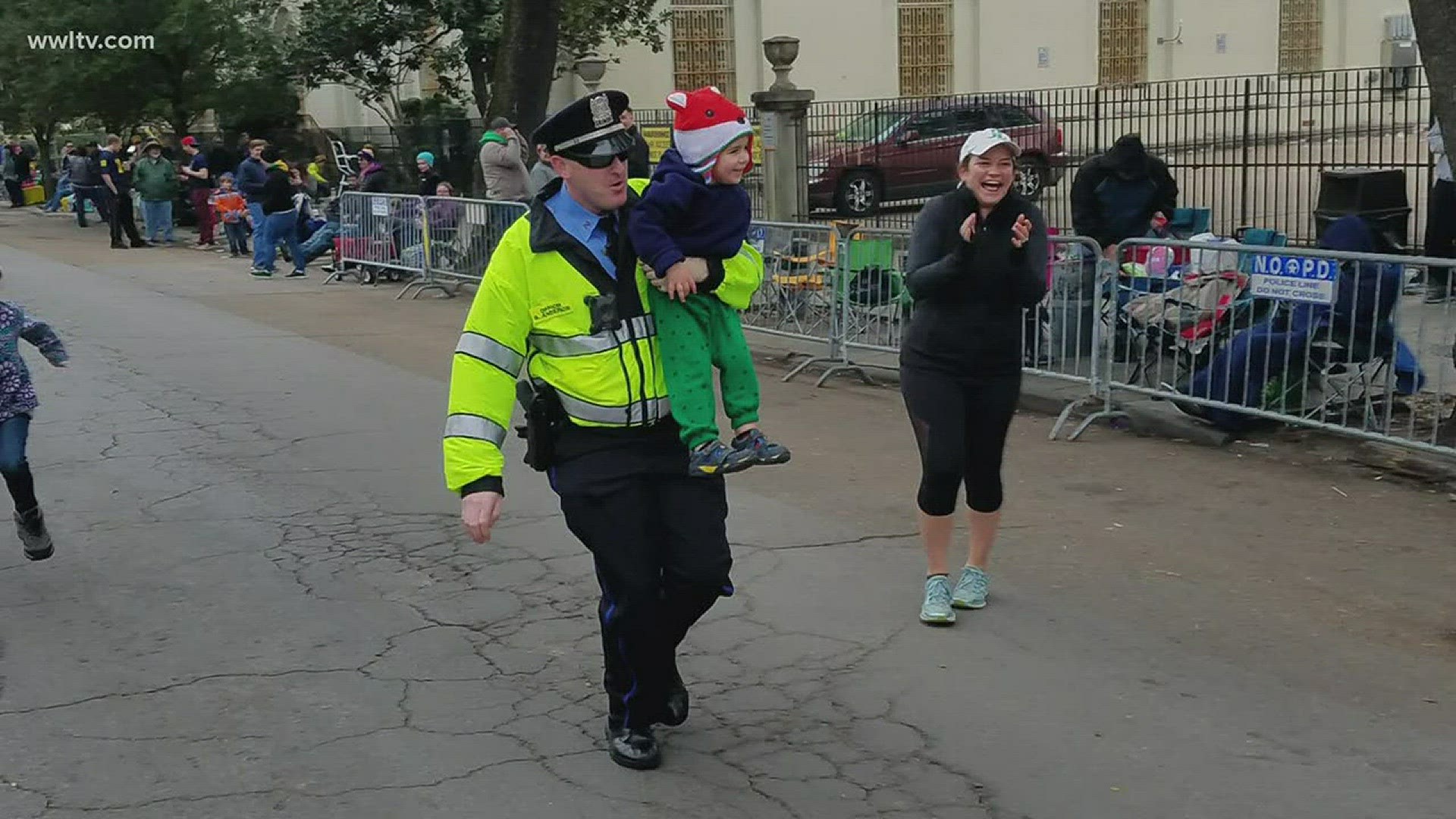 Officer's Mardi Gras parade antics inspire hope