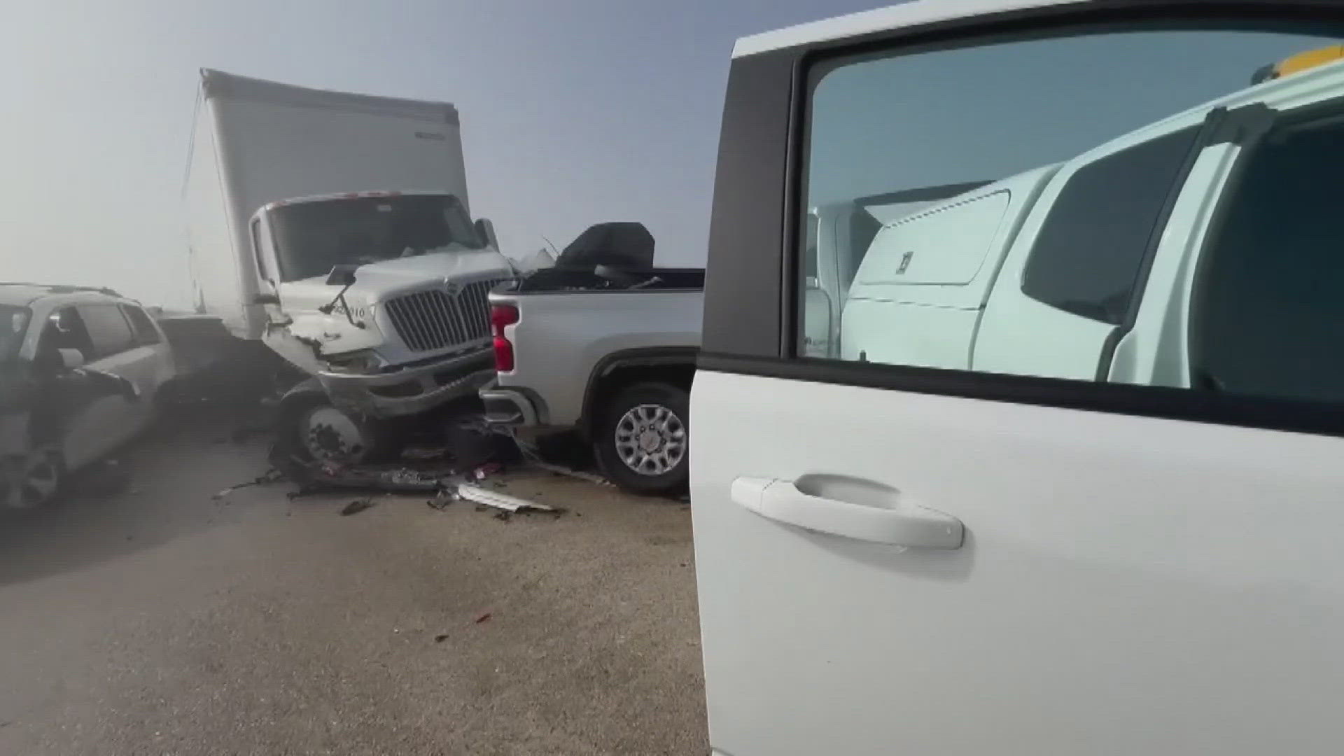 Drivers were crawling on the Causeway because of the heavy fog during the Wednesday morning commute, a day after foggy conditions led to a massive pileup.