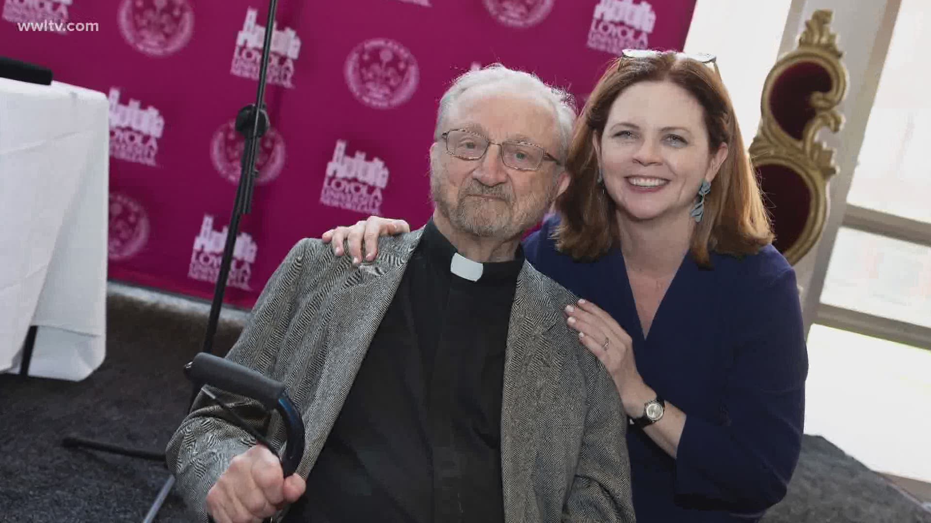 Loyola's longest-serving president, who turns 93 this month, is leaving the campus after 60 years but still not quite ready to retire