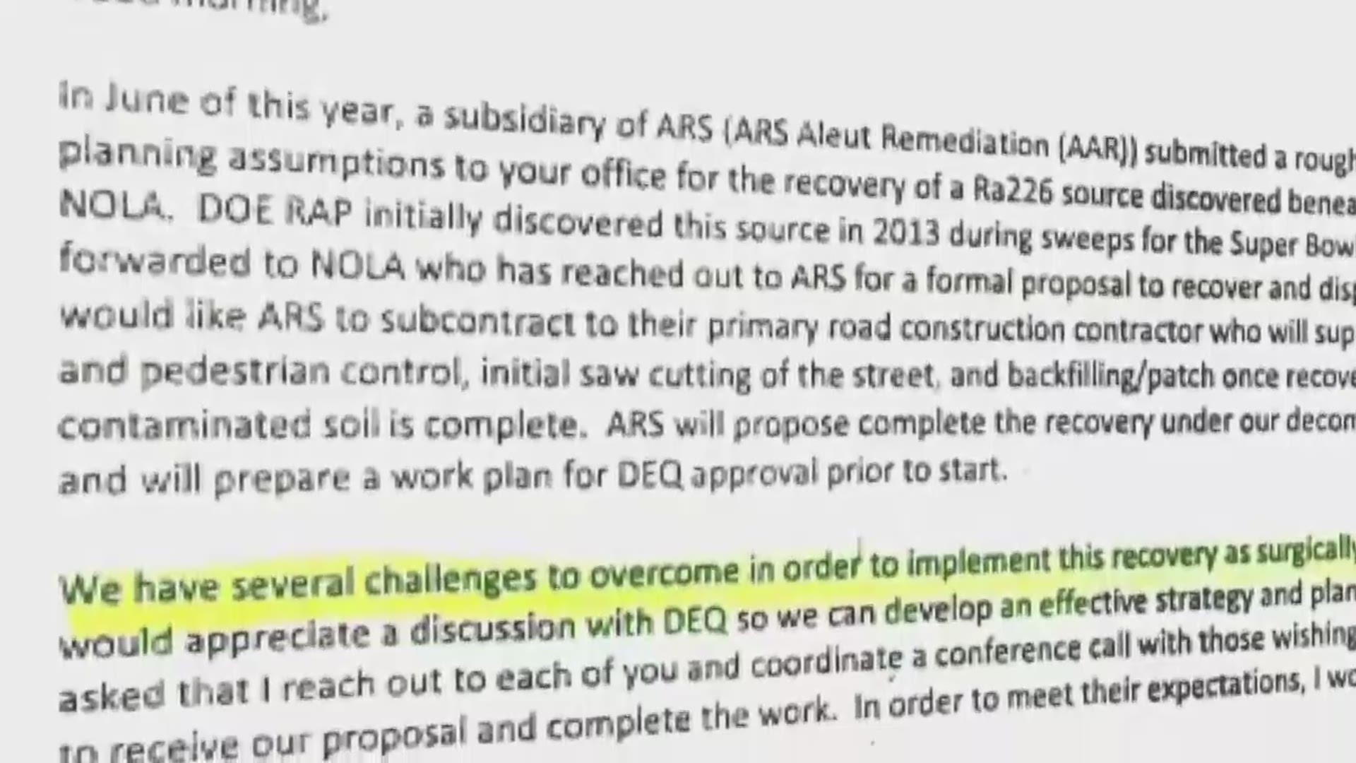 The attorneys representing residents in Gert Town claim the City of New Orleans not only knew about radioactive material in the area, but also knew the risk that it posed to the public and tried to keep it out of the public eye.