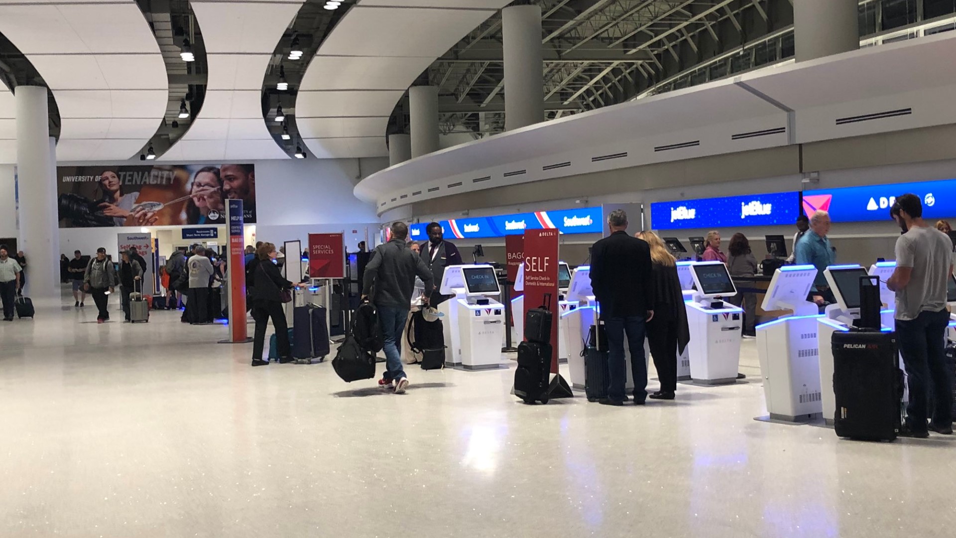 The long-awaited often delayed opening of the billion-dollar airport terminal at Louis Armstrong New Orleans International Airport is finally happening.