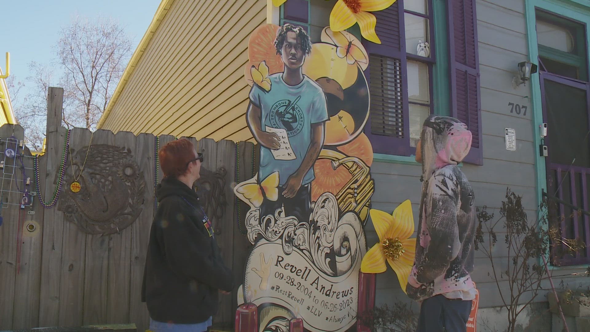 In the Bywater, Carol Kolinchak decided she wanted to celebrate the life of her godchild's best friend, Revell Andrews, a teen killed by gun violence.