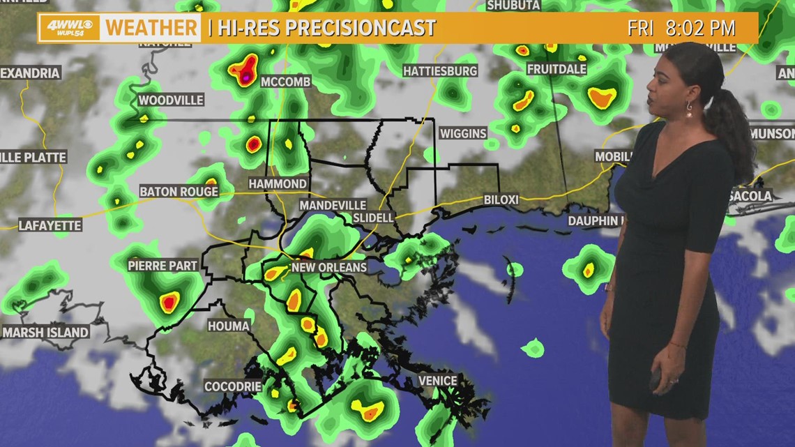 New Orleans Weather Forecast Storms possible but less humid