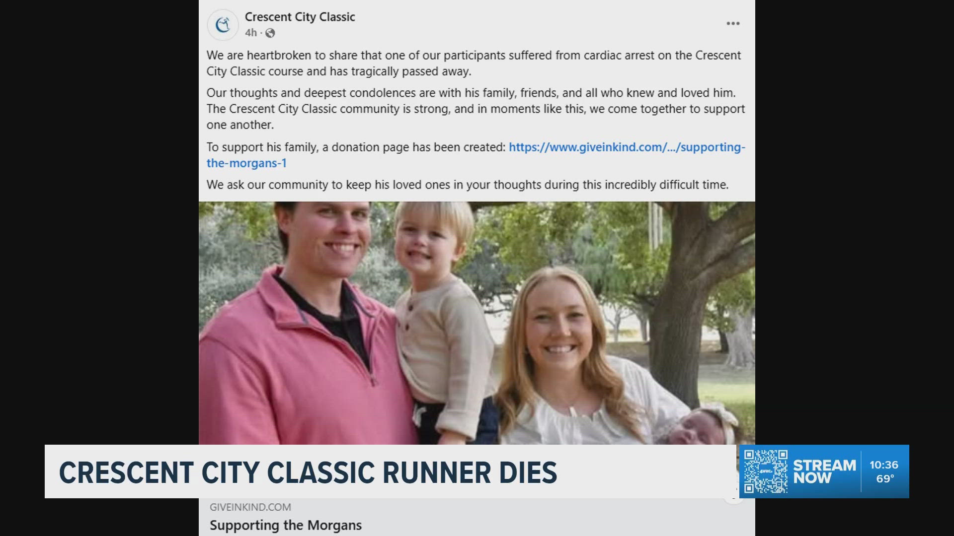 Crescent City Classic runner dies after suffering cardiac arrest on ...