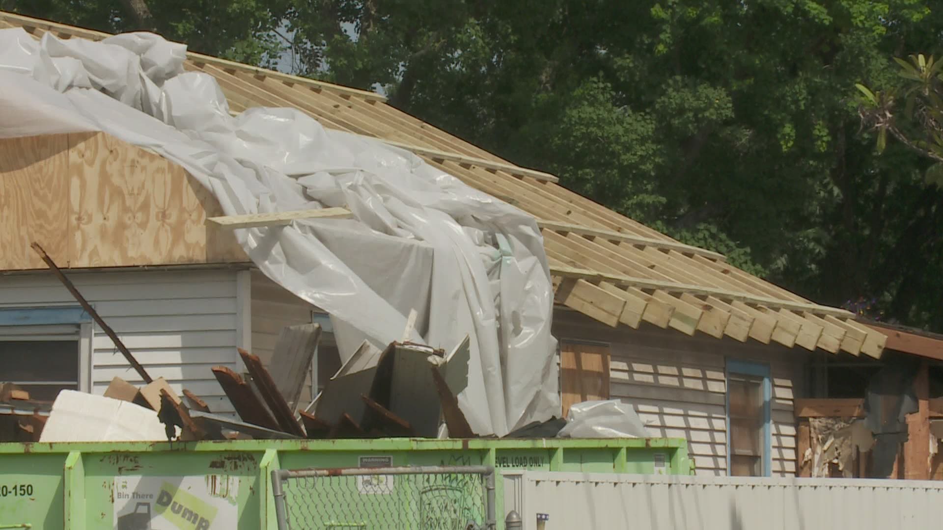 A Bridge City resident is grateful for the help she received from kind-hearted volunteers that fixed her roof in the midst of a family crisis.