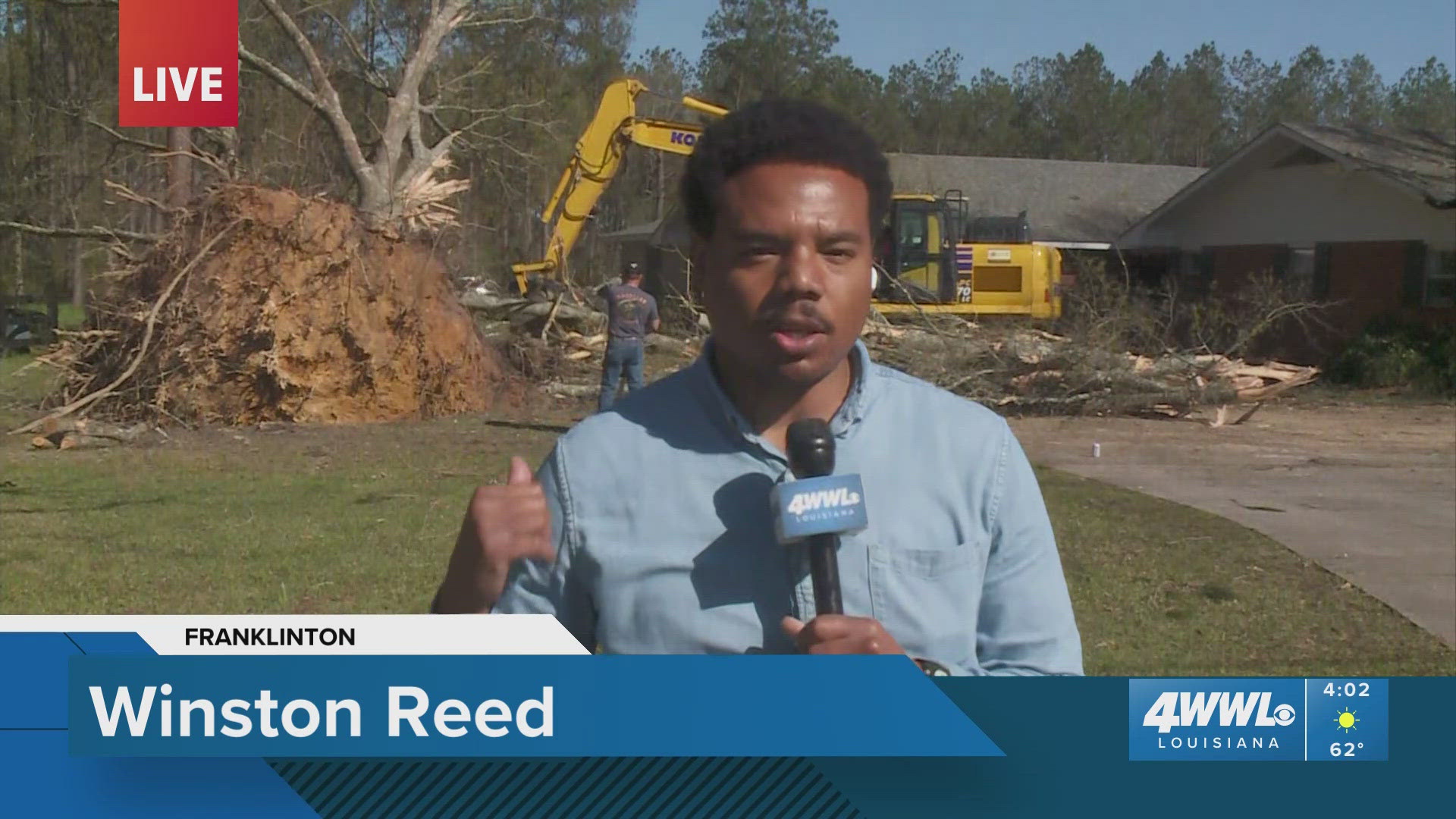 Cleanup efforts underway after severe storms hit Franklinton, Louisiana ...