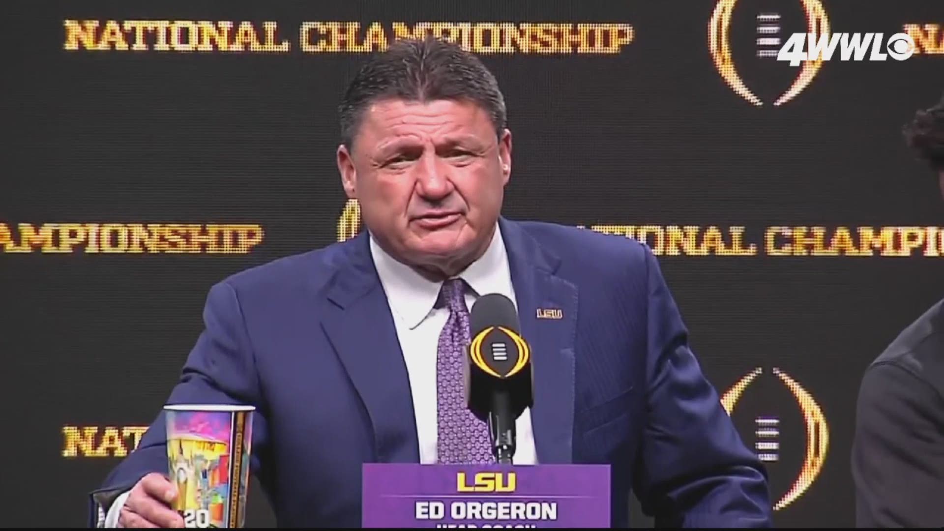 "Embrace LSU. I think that all three, the common factor is LSU. When you come to LSU, that’s the expectation. I embraced it," Orgeron said.