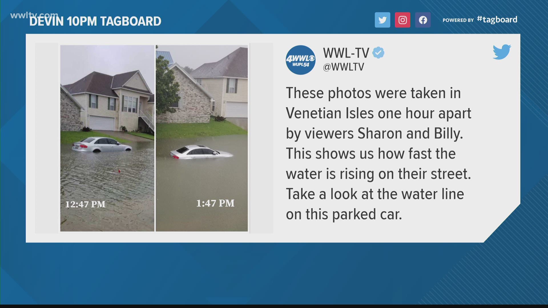 Viewers can submit videos and images to WWLTV via the free WWLTV mobile app or by texting 504.529.4444