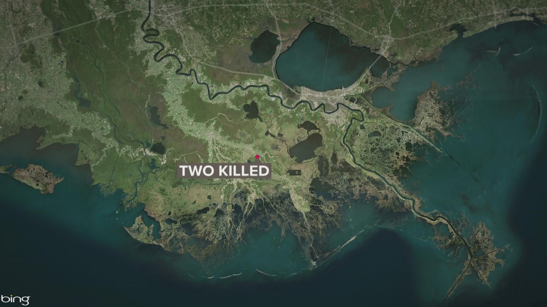 A man and a woman died in a five-car crash after the driver of a truck crossed over the centerline. The accident is being investigated.