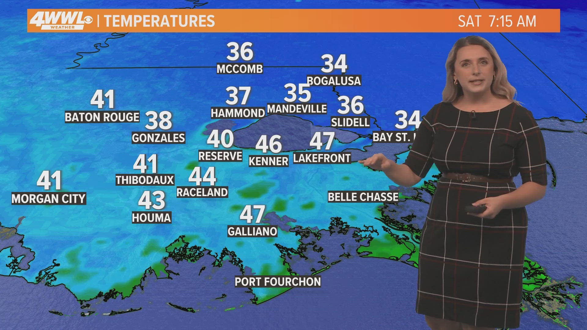 Meteorologist Alexa Trischler says chilly weather hangs around on Saturday with increasing clouds and high temperatures only in the upper 50s in the afternoon.