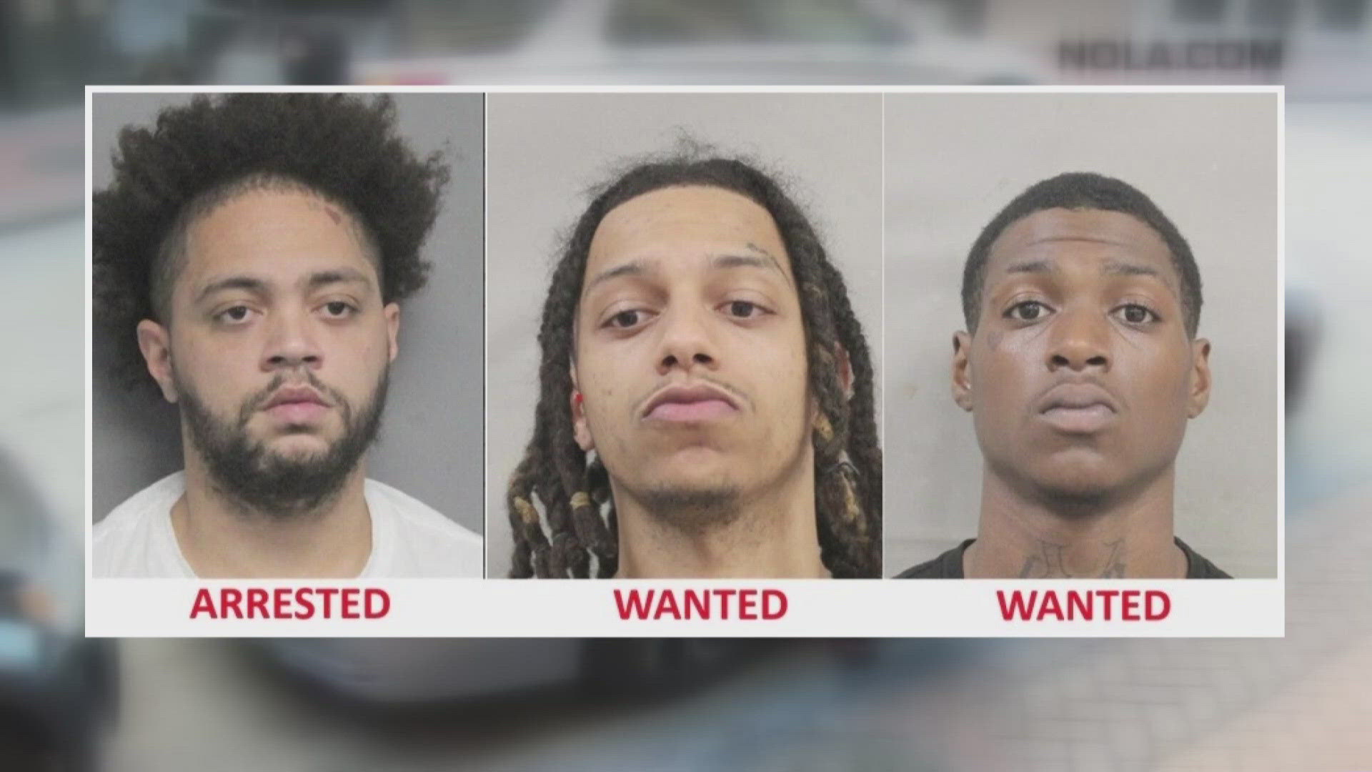 New Orleans Police are still looking for two of the three suspects identified in the deadly shooting in the French Quarter.