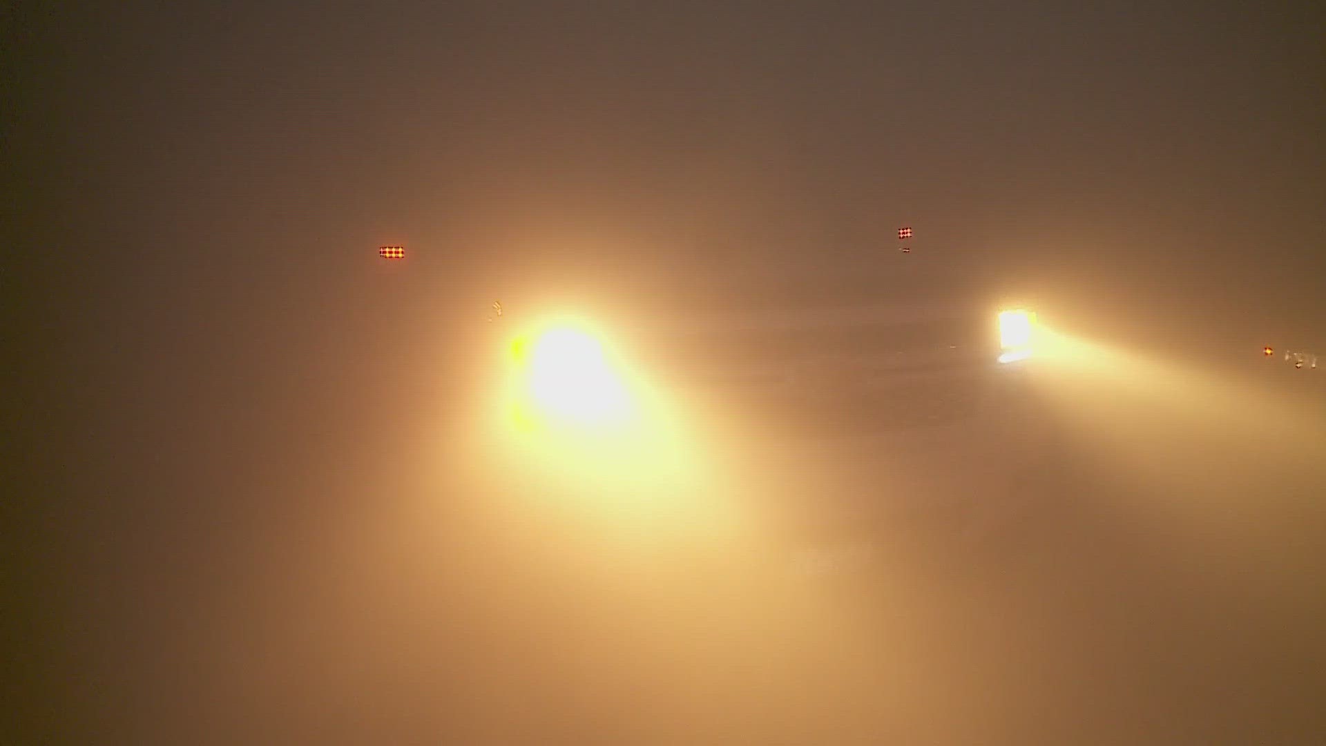 The Causeway prepares for fog season by pre-staging cones along the bridge from October 15 through April 15.