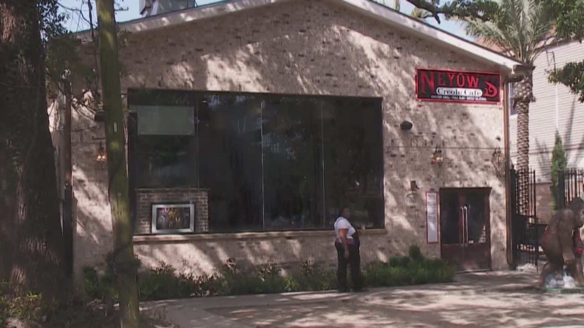 Armed men robbed a popular Mid-City restaurant late Sunday while an employee cleaned the business before closing for the night.