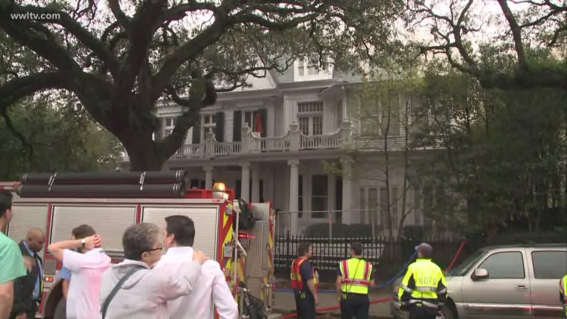 A 5-alarm fire broke out at the Downman-Kock-Montgomery-Grace family have lived in the home during the past 100 years.