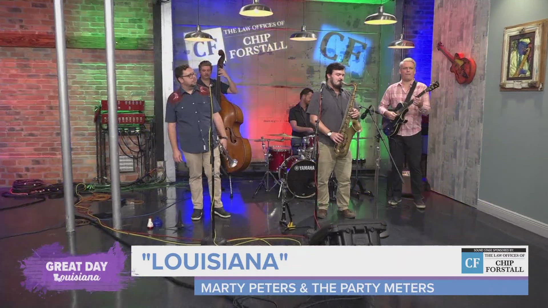 Marty Peters introduces us to his band, The Party Meters, and they perform another song in our Chip Forstall Sound Stage.