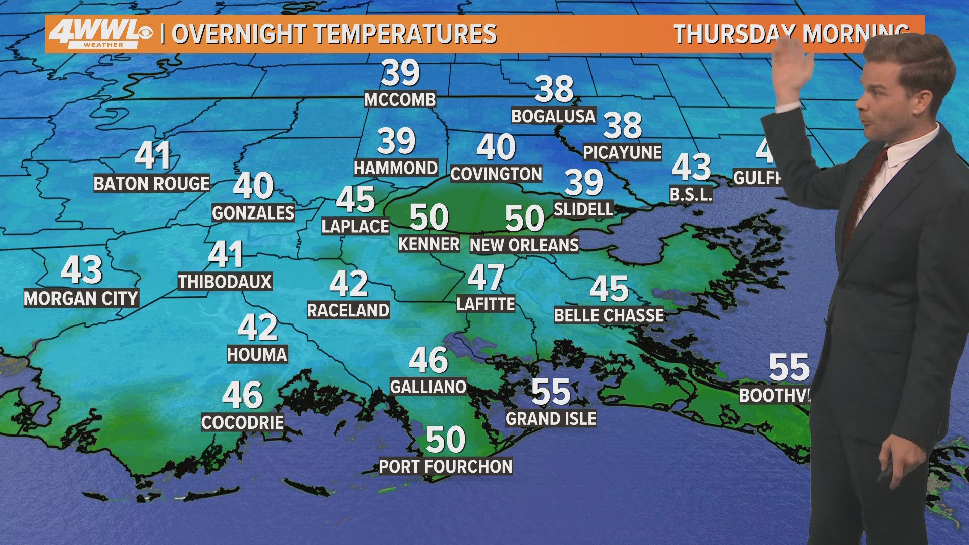 Wind chills in the 30s as we begin Thursday and Friday morning.
