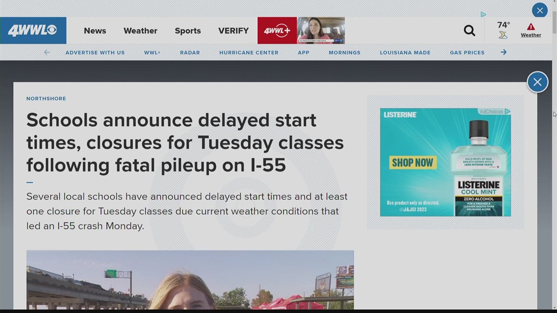 New Orleans-area schools announced delays, closures for Tuesday due to ...