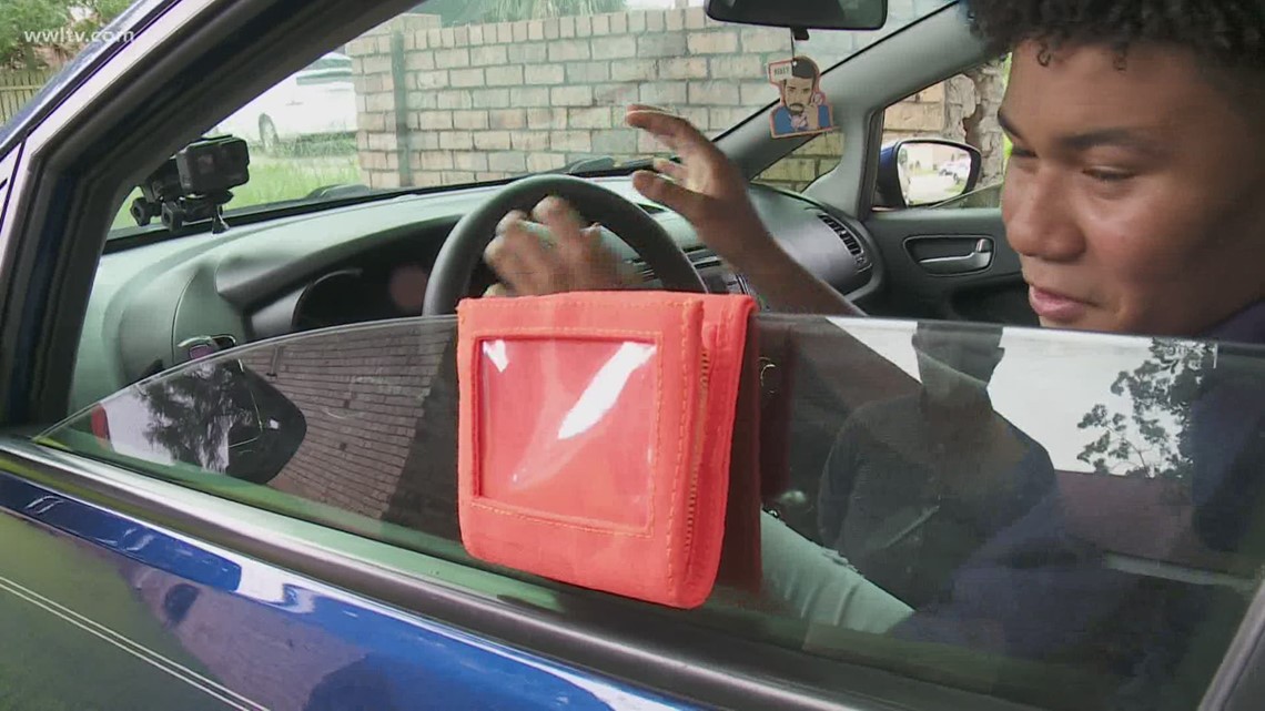 Loyola freshman creates 'Safety Pouch' to make traffic stops safer