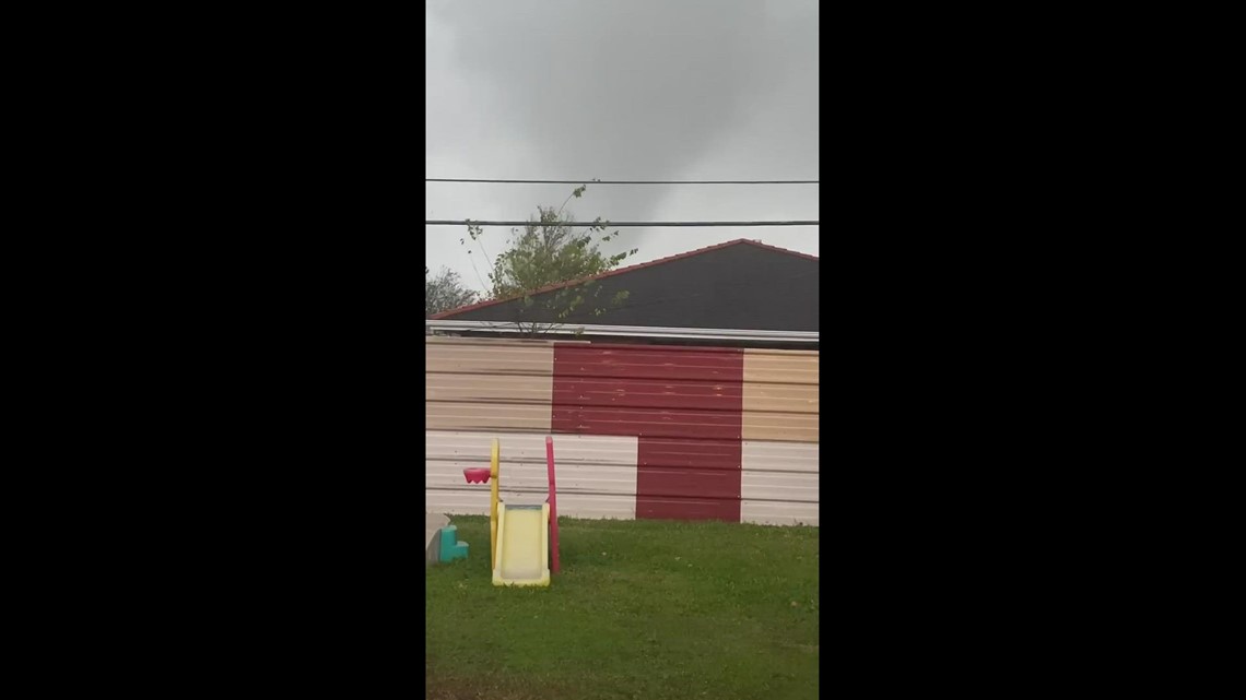 Video shows possible tornado in Chalmette, Louisiana