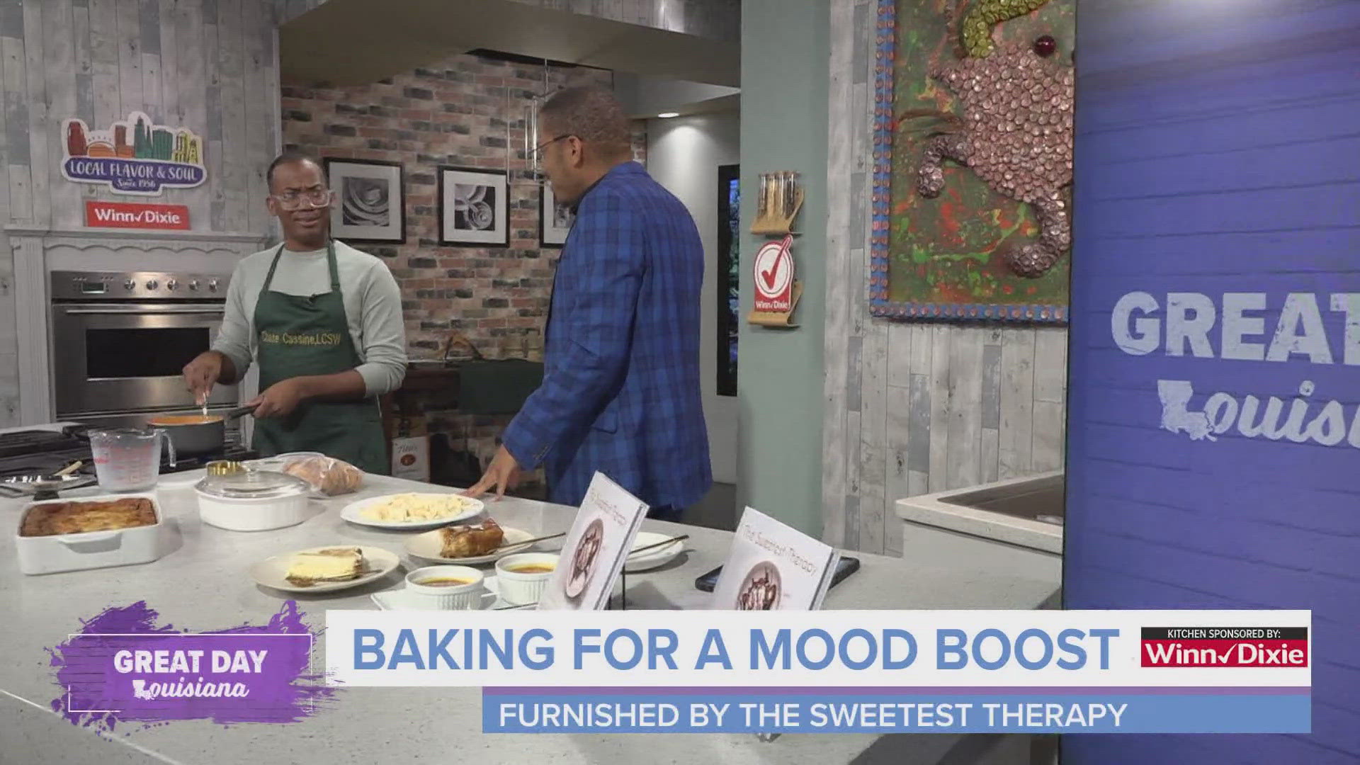 Social Worker Chase Cassine shares how getting into the kitchen and baking can help boost your mood.