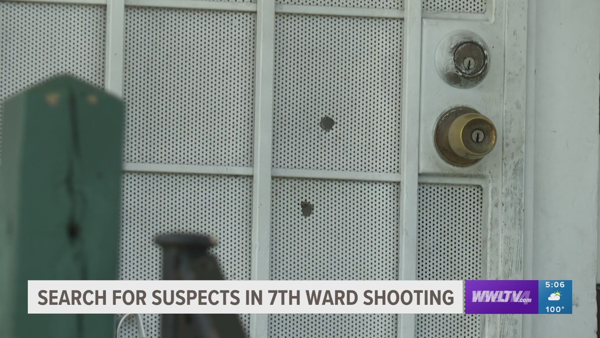 Two people hop out of the car and continue firing toward a home. The video also shows someone on the porch of the home returning fire.