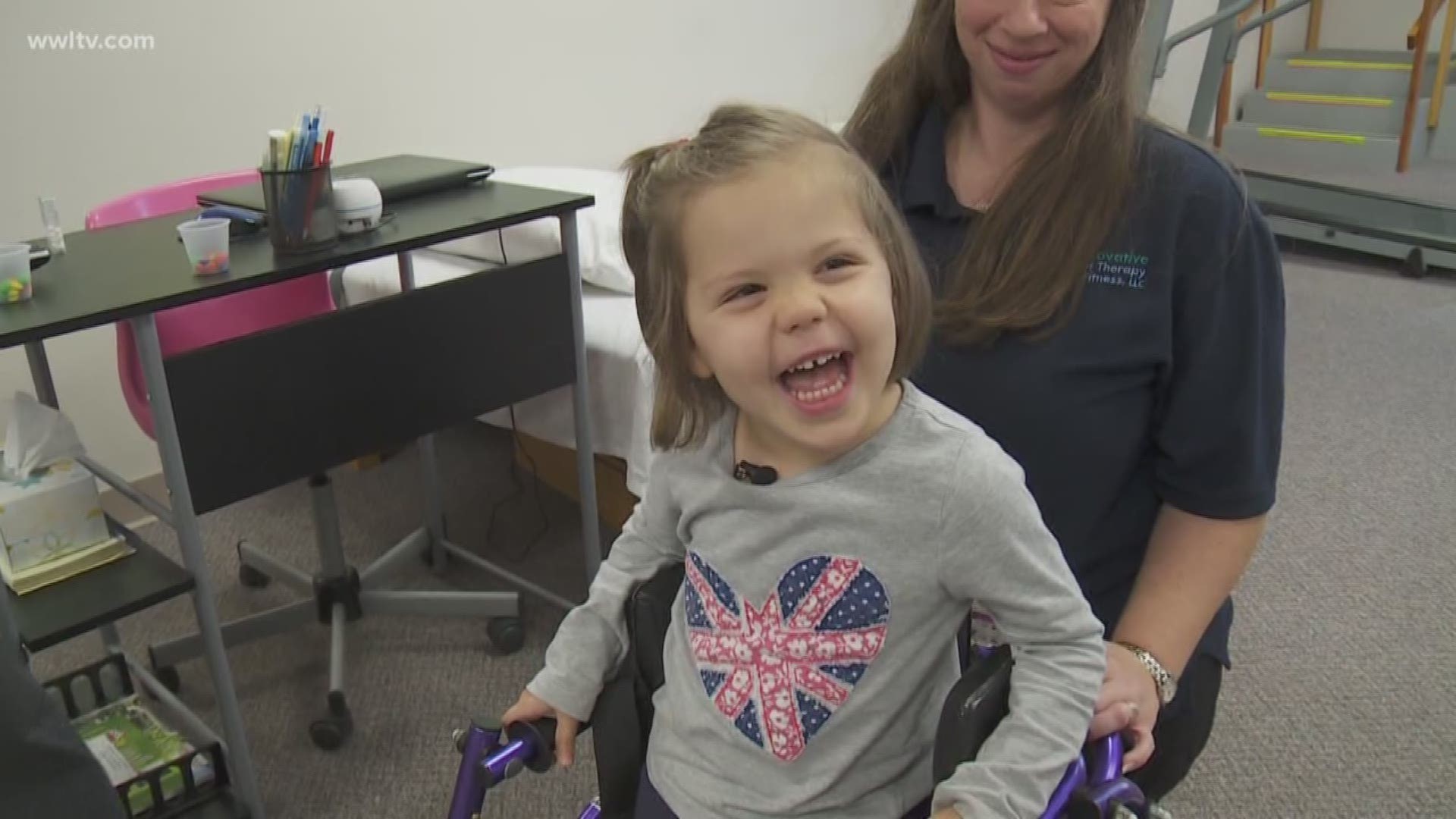 A unique surgery has given a young Slidell girl a chance to walk on her own after a tough battle.