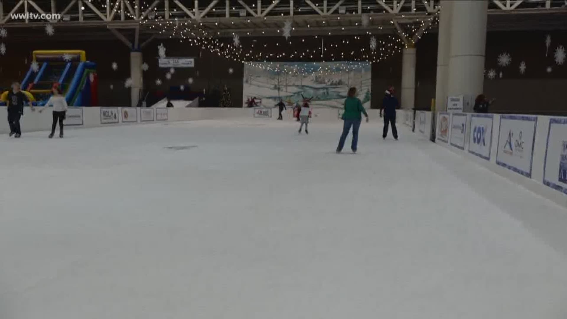Ice skating at NOLA ChristmasFest