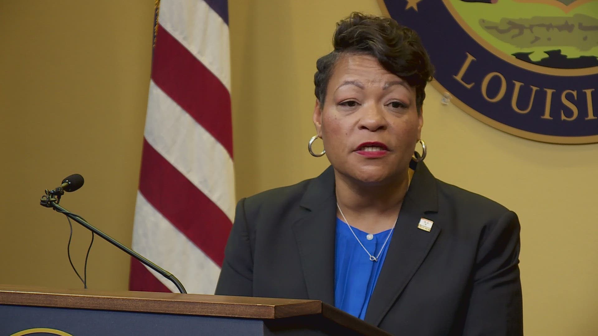 At a press briefing on Wednesday, Cantrell said she is still waiting on more in-depth background checks of the three finalists from the IACP.