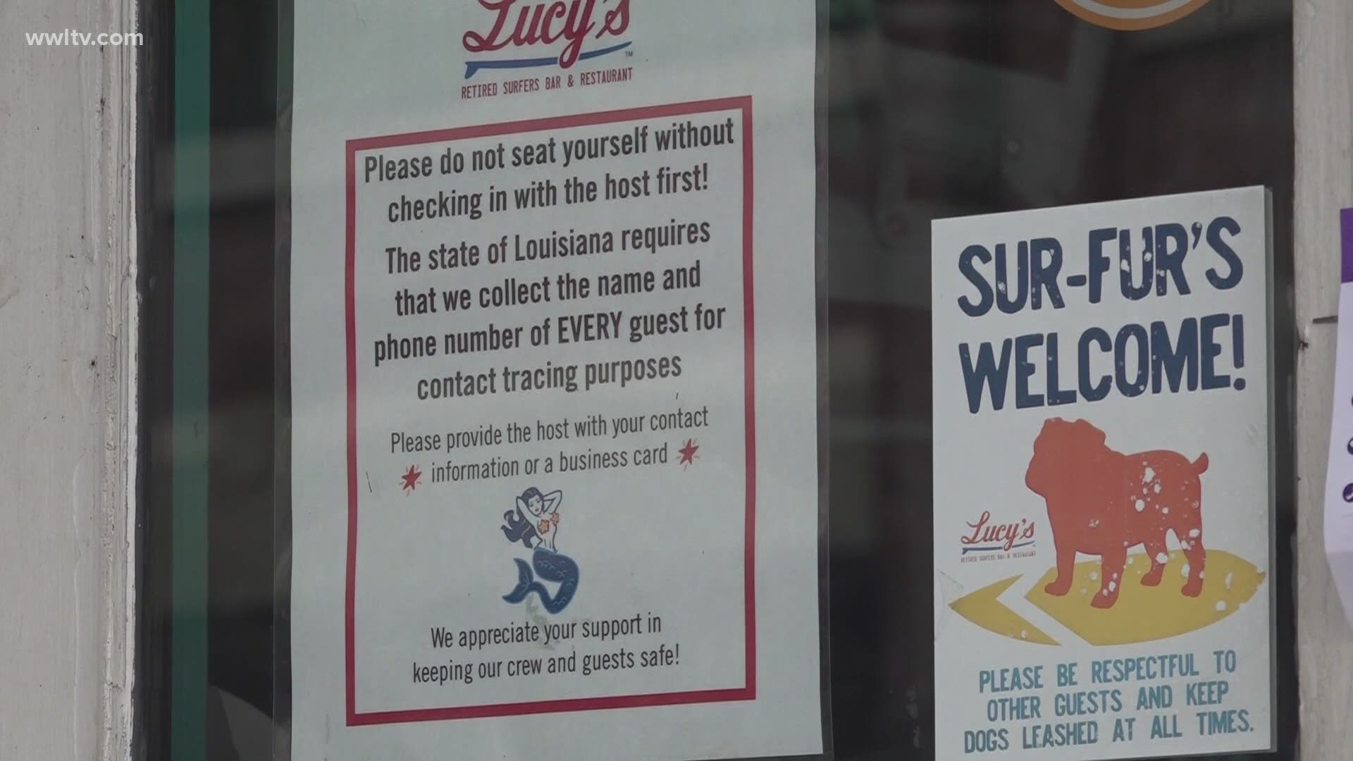 Lucy's Retired Surfers Bar and Restaurant closed too after an employee tested positive Thursday.