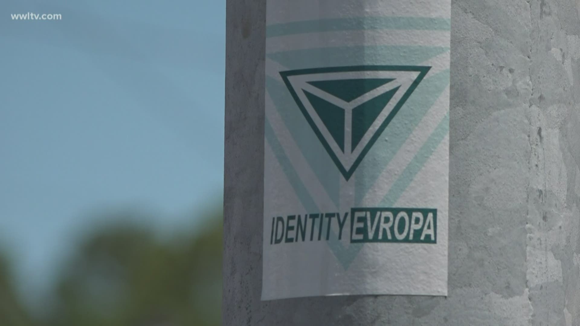 There's confusion in Metairie as to why stickers, appearing to name a white supremacy and neo-Nazi group, are popping up. It's unclear who put them up and how long they've been out there, but people say there's no place for them.