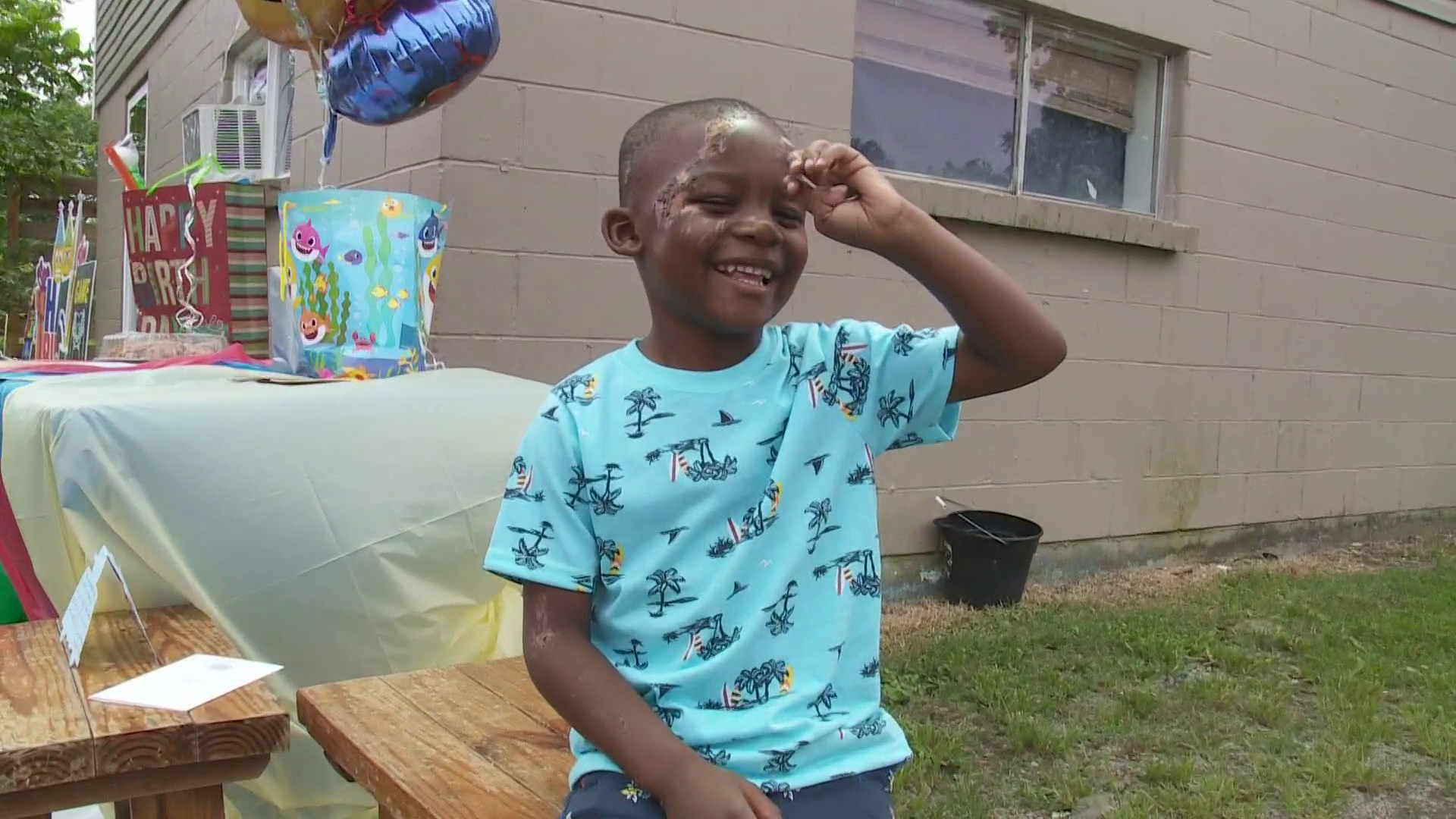 Child hit by car July 4 home from hospital on 5th birthday