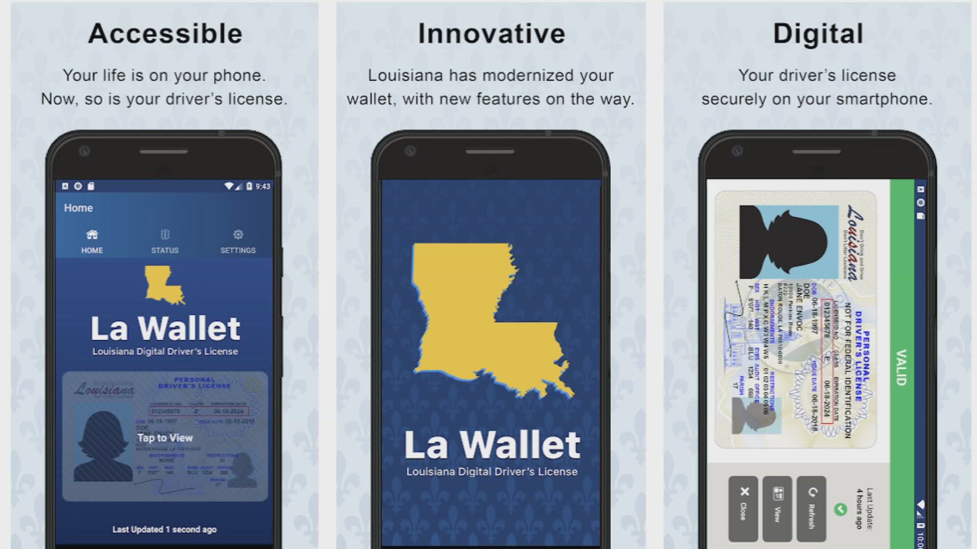 LA Wallet is an app that stores a digital copy of your ID and can be used in place of your physical ID.