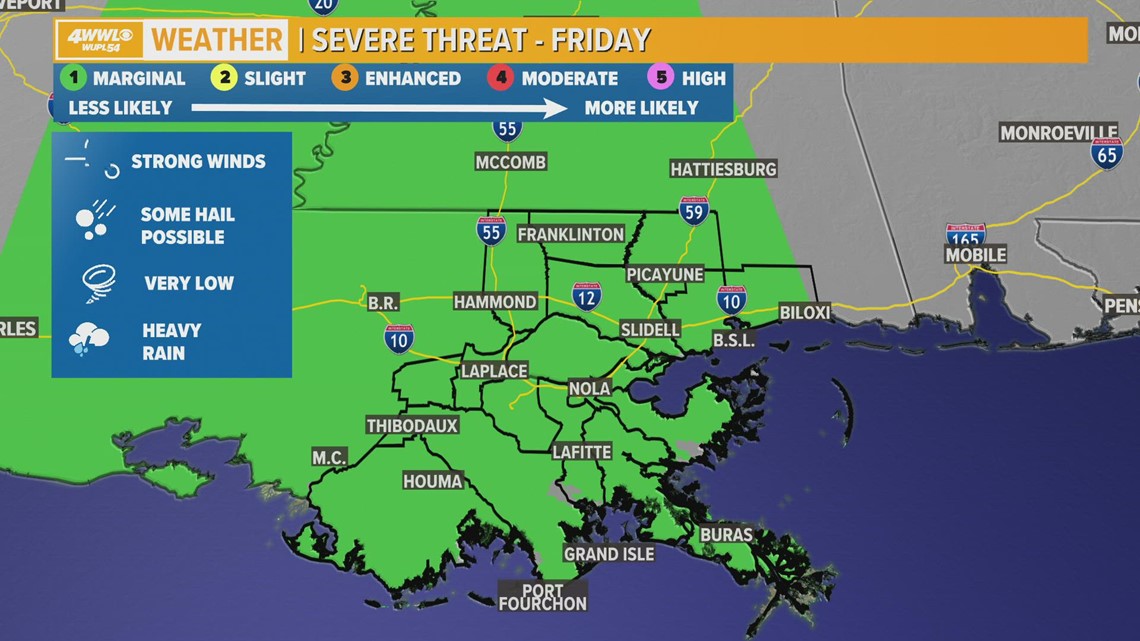 New Orleans Weather: Showers and storms Friday and very hot | wwltv.com