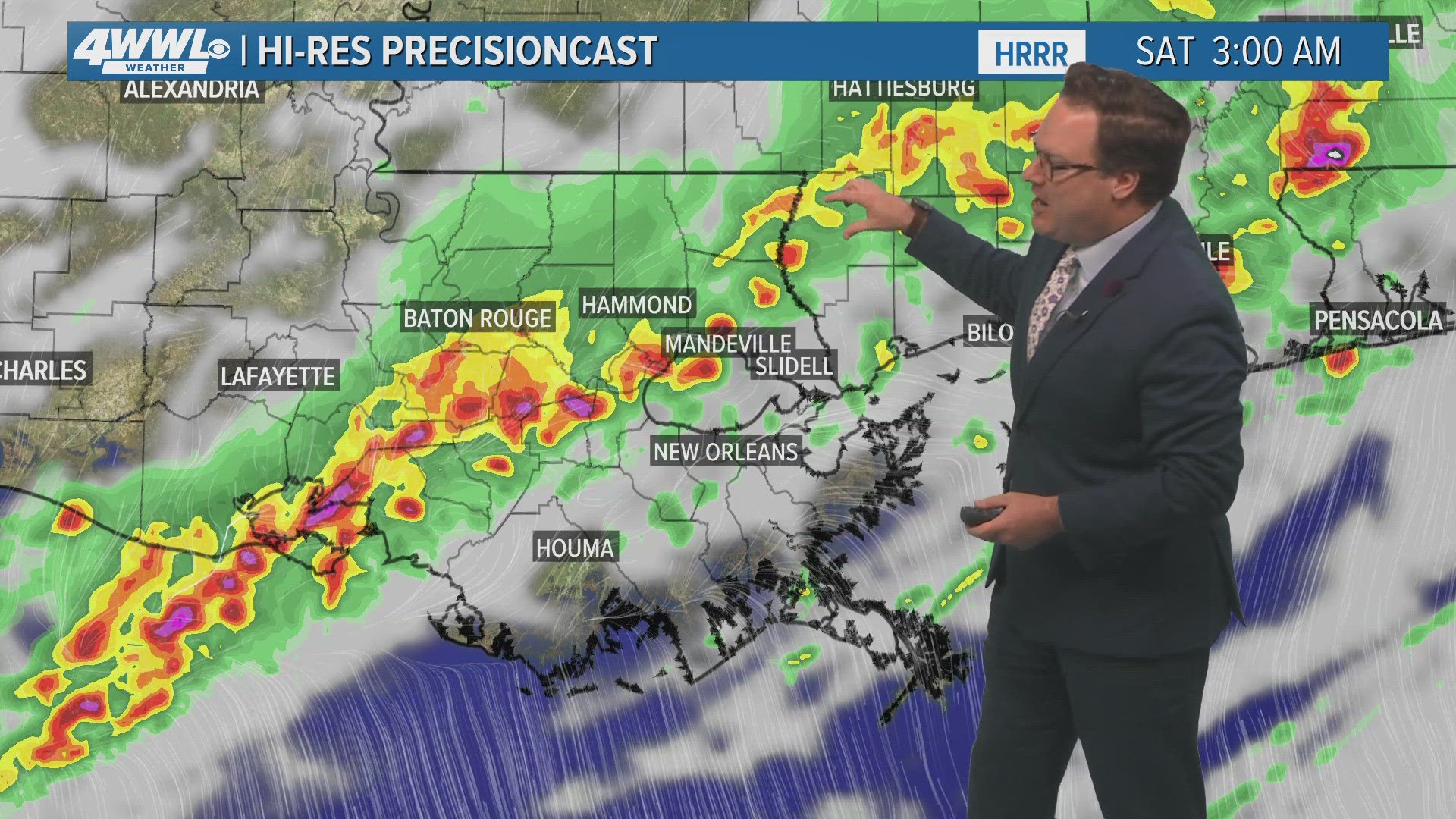 WWL Louisiana Chief Meteorologist Chris Franklin with the latest severe weather update on News at 5 p.m., Friday, May 17, 2024.