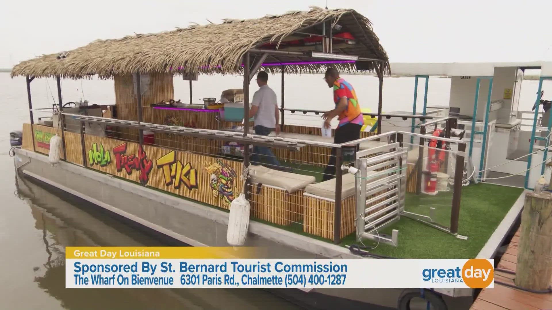 One way to enjoy the water is by taking a party cruise with The Wharf Bayou Bienvenue! Malik checked out the crowd favorite, the NOLA Freaky Tiki!