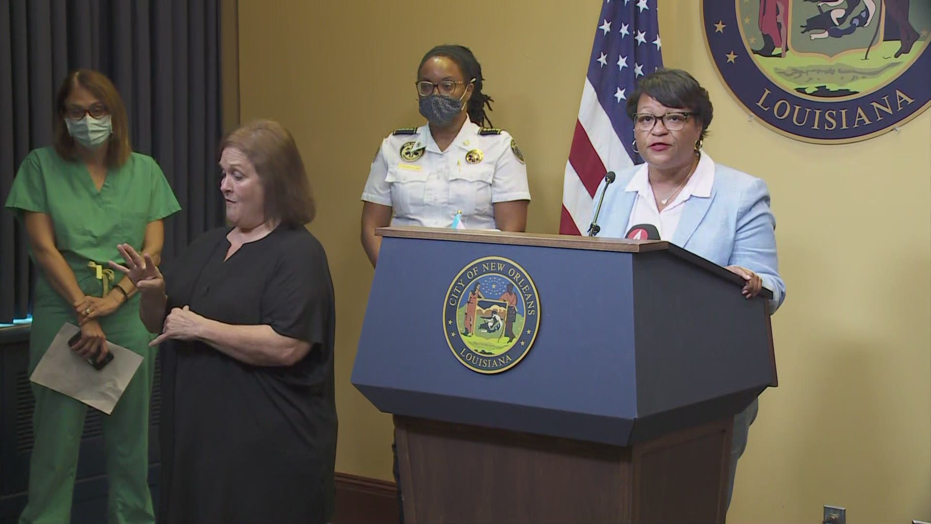 The city of New Orleans is strongly advising people to wear masks when indoors and around people not a part of their immediate family.