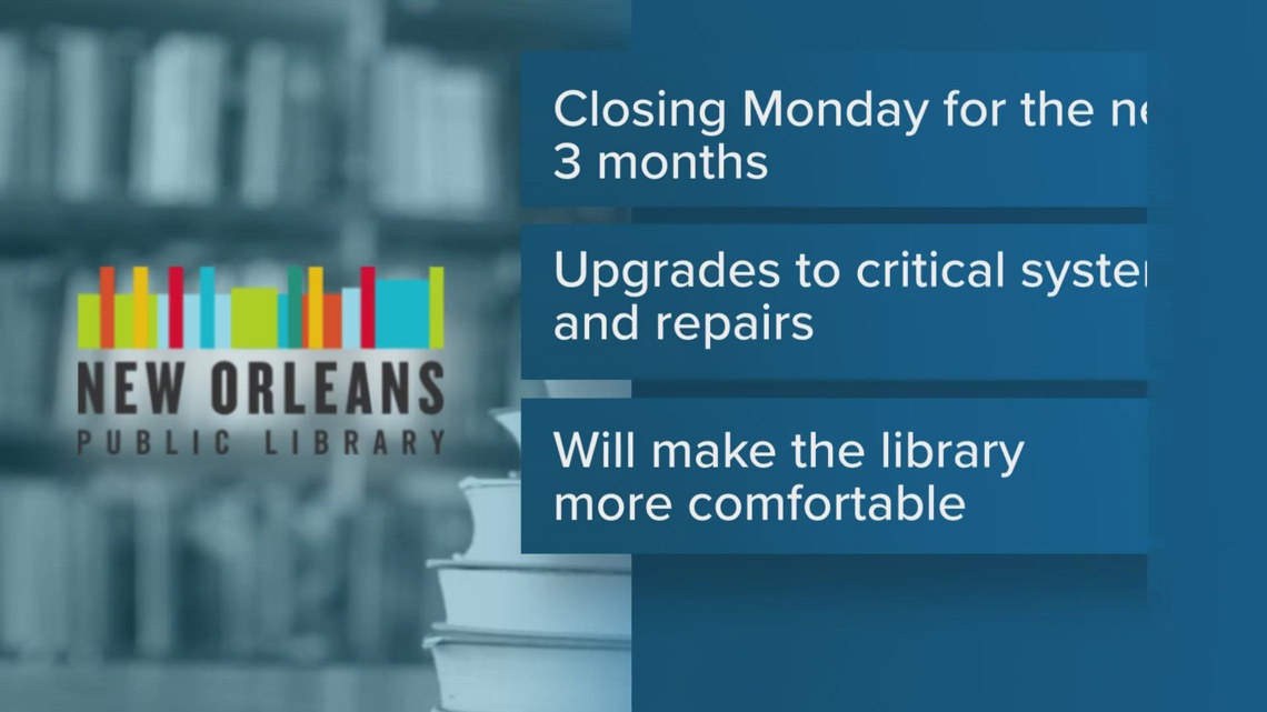 East New Orleans Regional Library to close for 3 months, officials say