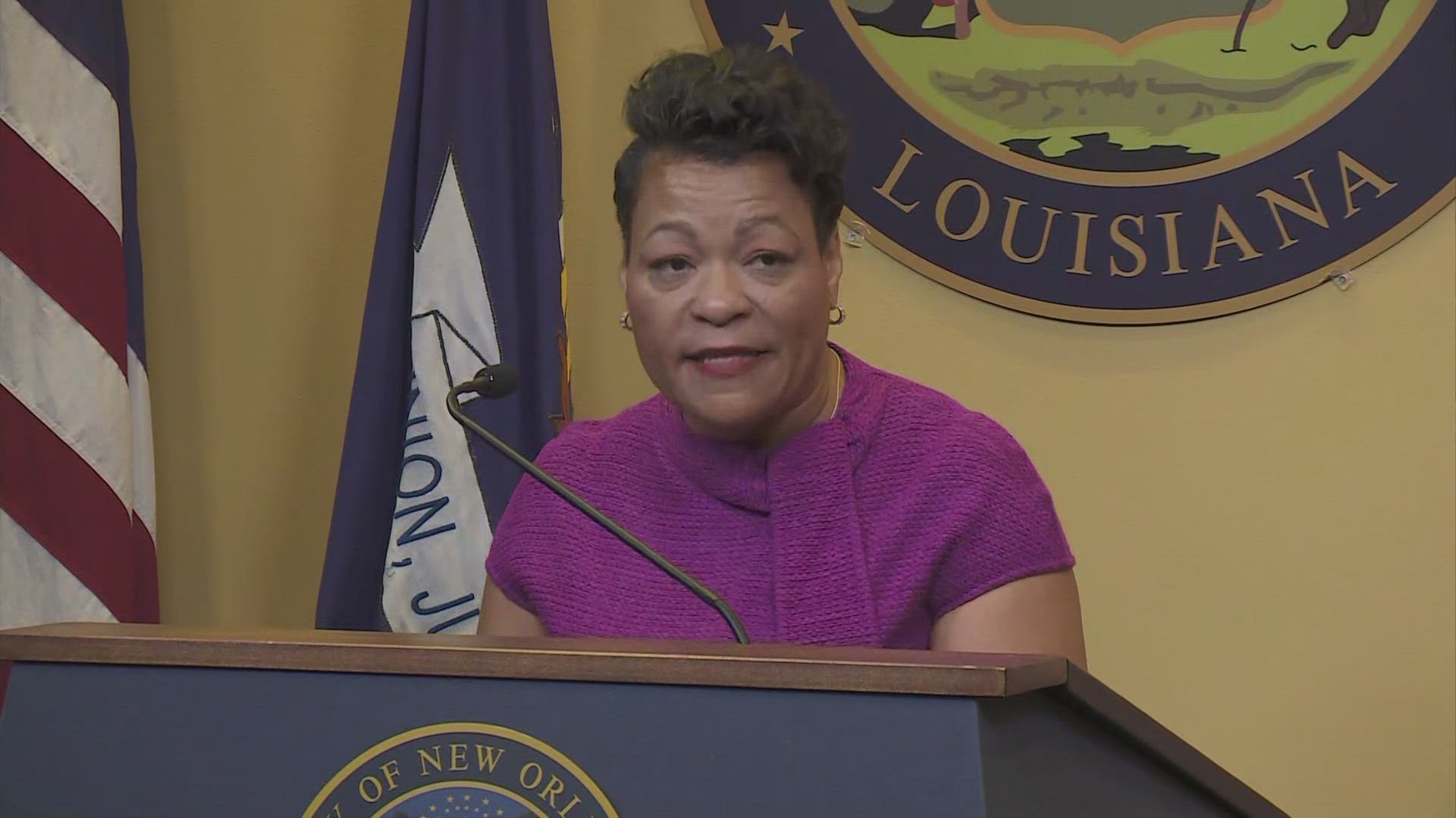 Mayor LaToya Cantrell addressed the tragic death of three children killed in a house fire that was allegedly started shortly after their father threatened to do so.