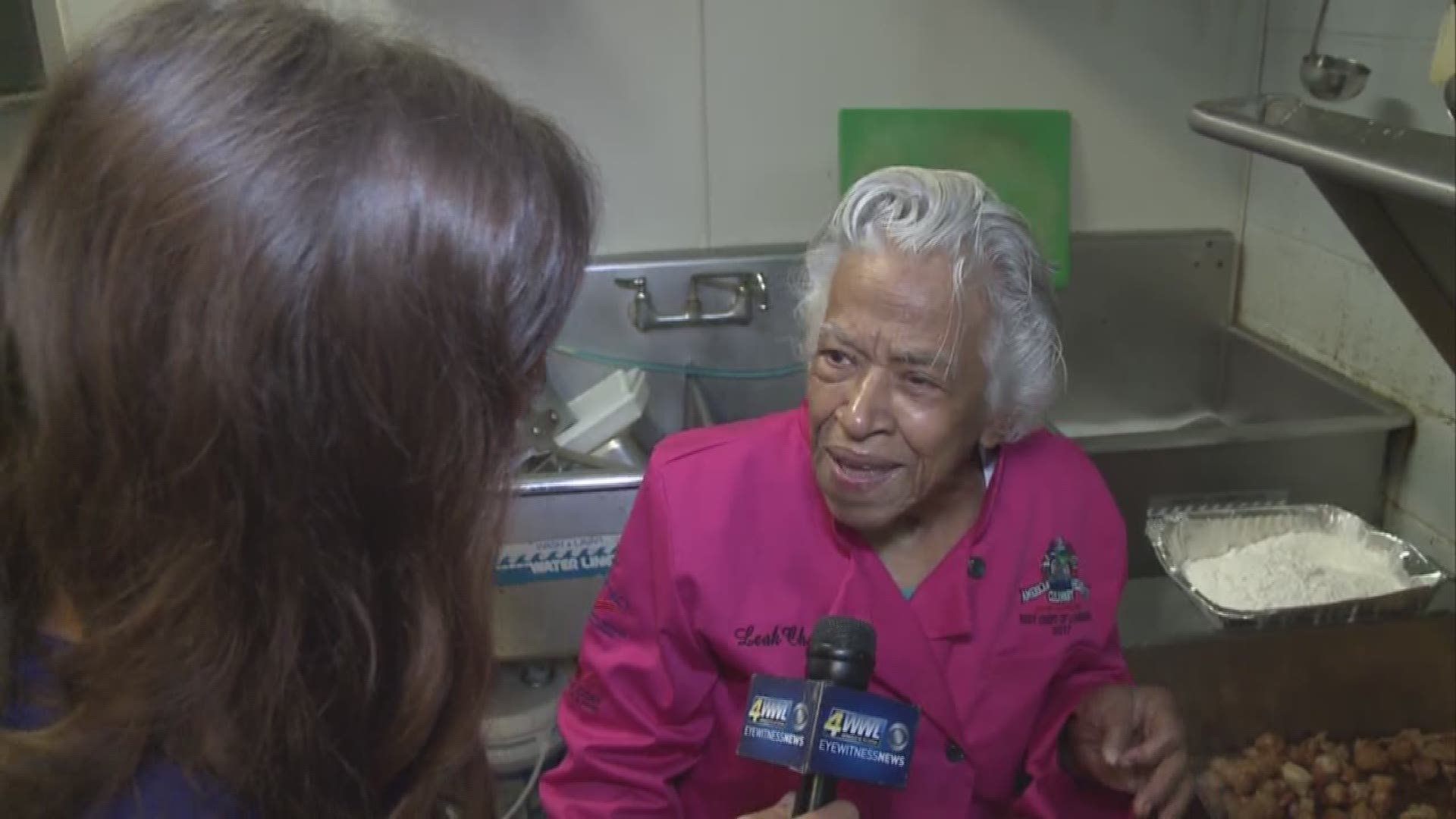 It is Holy Thursday and for the landmark restaurant Dooky Chase that means just one thing, Chef Leah Chase is making her gumbo Z'Herbes. Katie Stiener talks to her about the delicious tradition.
